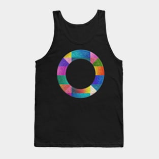 Abstract rainbow frame Tank Top